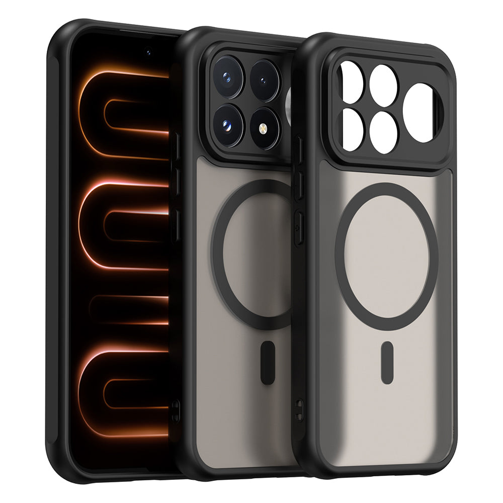 Coque MagSafe pour Xiaomi Poco F9 Pro, Techsuit, HaloFrost II, noire