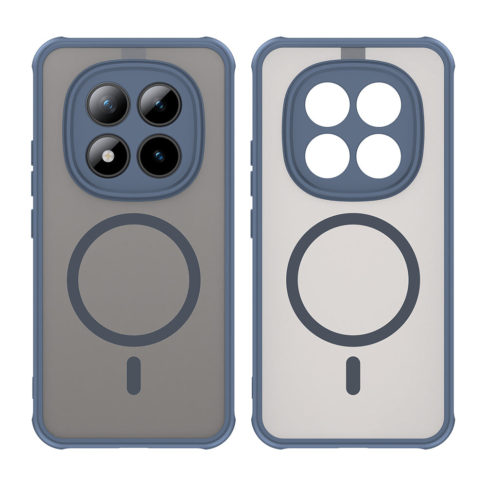 MagSafe hoesje voor Xiaomi Poco M8 Pro / Redmi Note 15 Pro+ 5G, Techsuit, HaloFrost II, Marineblauw
