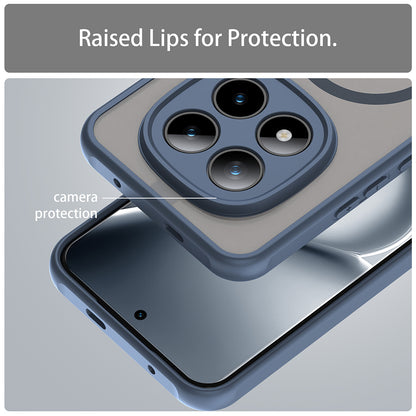 MagSafe hoesje voor Xiaomi Poco M8 Pro / Redmi Note 15 Pro+ 5G, Techsuit, HaloFrost II, Marineblauw