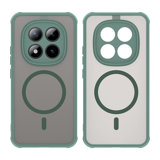 MagSafe hoesje voor Xiaomi Poco M8 Pro / Redmi Note 15 Pro+ 5G, Techsuit, HaloFrost II, Groen