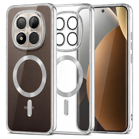 MagSafe-hoes voor Xiaomi Poco M8 Pro / Redmi Note 15 Pro+ 5G, Techsuit, Luxury Crystal, Zilver