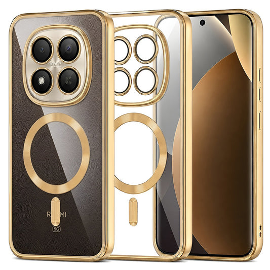 MagSafe-hoesje voor Xiaomi Poco M8 Pro / Redmi Note 15 Pro+ 5G, Techsuit, Luxury Crystal, Goudkleurig