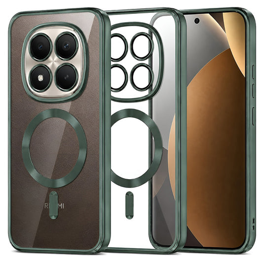 MagSafe-hoesje voor Xiaomi Poco M8 Pro / Redmi Note 15 Pro+ 5G, Techsuit, Luxury Crystal, Donkergroen