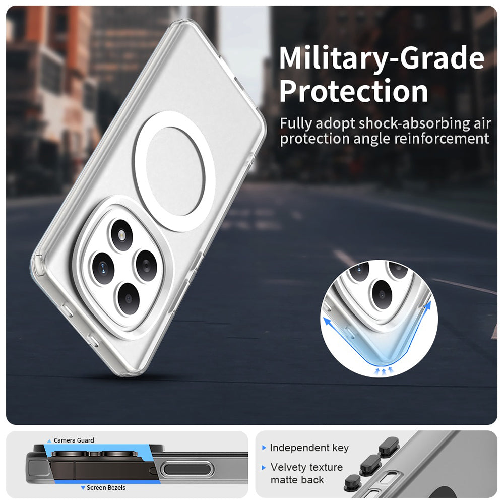 Housse MagSafe pour Xiaomi Poco M8 / Redmi Note 15 5G / Note 15 4G, Techsuit, CandyCase, Blanche