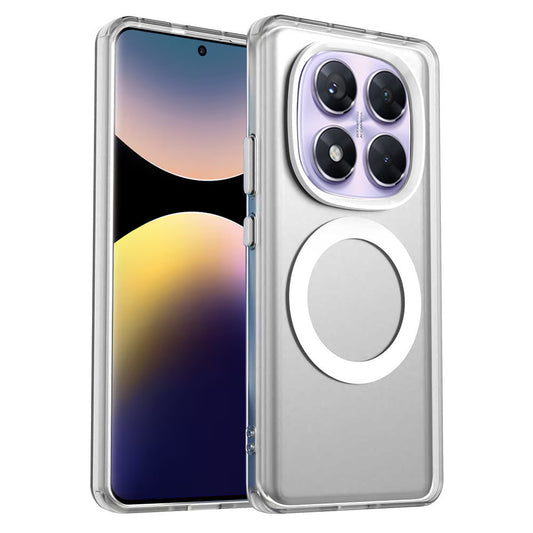 Coque MagSafe pour Xiaomi Poco X7 / Redmi Note 14 Pro 5G, Techsuit, CandyCase, Blanche