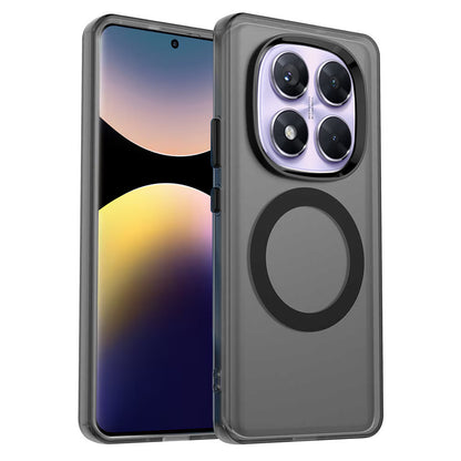 Coque MagSafe pour Xiaomi Poco X7 / Redmi Note 14 Pro 5G, Techsuit, CandyCase, Noire