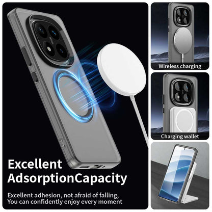 Coque MagSafe pour Xiaomi Poco X7 / Redmi Note 14 Pro 5G, Techsuit, CandyCase, Noire