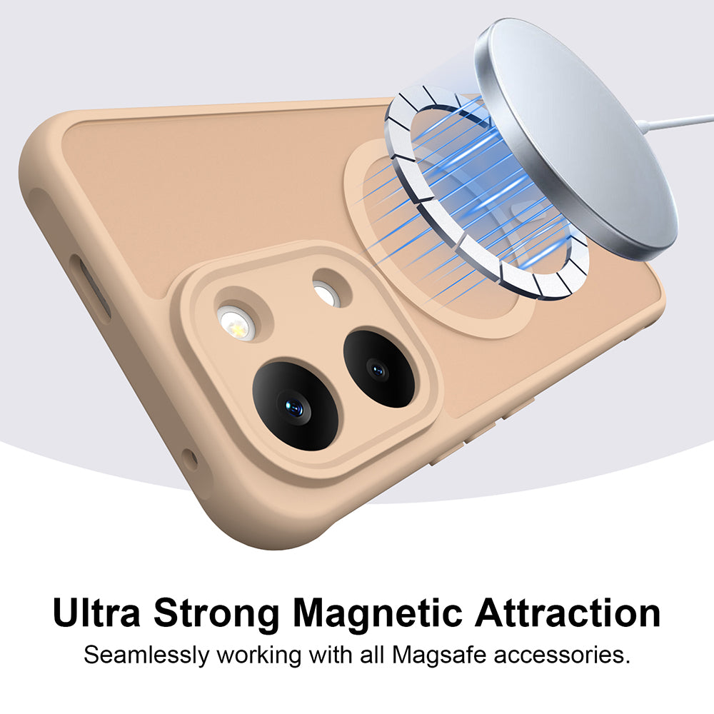 Coque MagSafe pour Xiaomi Poco X8 Pro Max, Techsuit, HaloFrost II, Dorée