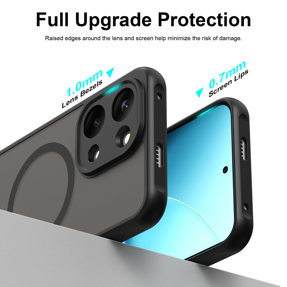 MagSafe-Hülle für Xiaomi Poco X8 Pro Max, Techsuit, HaloFrost II, Schwarz