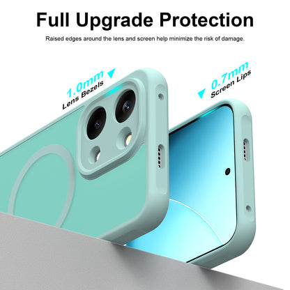 Coque MagSafe pour Xiaomi Poco X8 Pro Max, Techsuit, HaloFrost II, Vert Clair