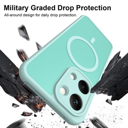 Coque MagSafe pour Xiaomi Poco X8 Pro Max, Techsuit, HaloFrost II, Vert Clair