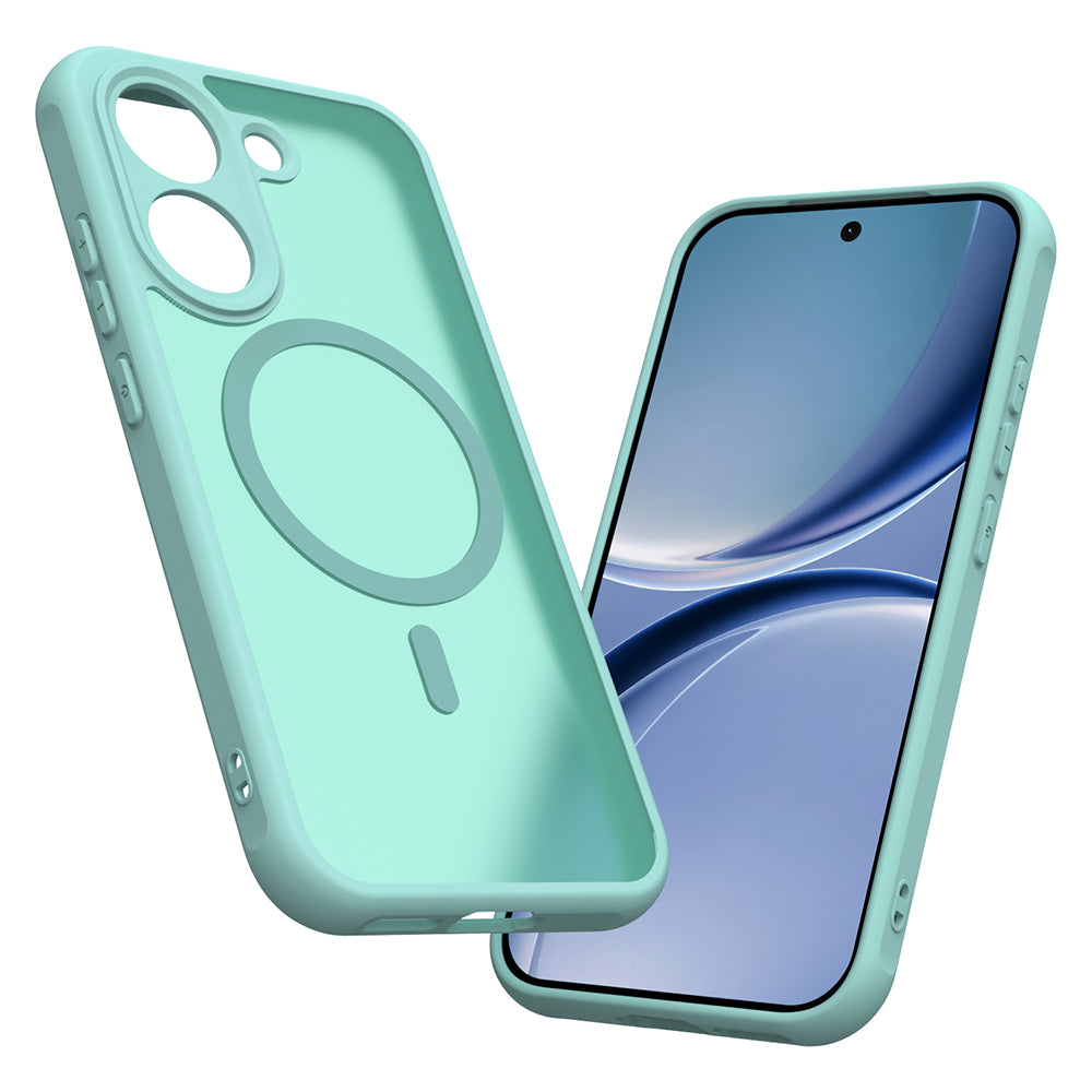 Coque MagSafe pour Xiaomi Poco X8 Pro, Techsuit, HaloFrost II, Vert Clair