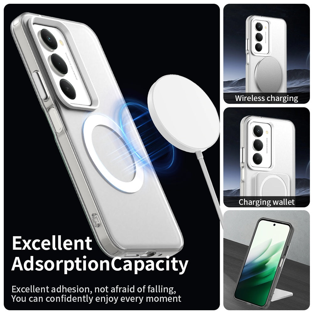 MagSafe hoesje voor Xiaomi Redmi 15 5G / 15 4G, Techsuit, CandyCase, Wit