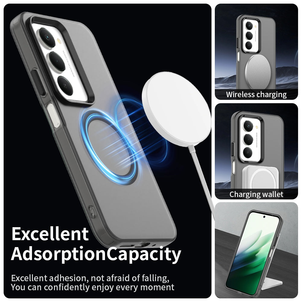 MagSafe hoesje voor Xiaomi Redmi 15 5G / 15 4G, Techsuit, CandyCase, Zwart