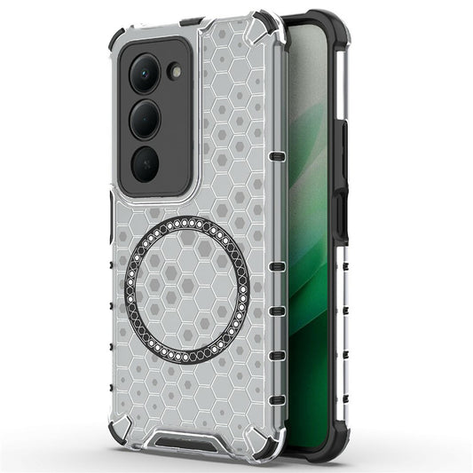 MagSafe Hülle für Xiaomi Redmi 15 5G / 15 4G, Techsuit, HoneyComb Shield, Weiß