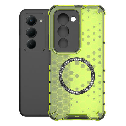 Coque MagSafe pour Xiaomi Redmi 15 5G / 15 4G, Techsuit, HoneyComb Shield, Vert