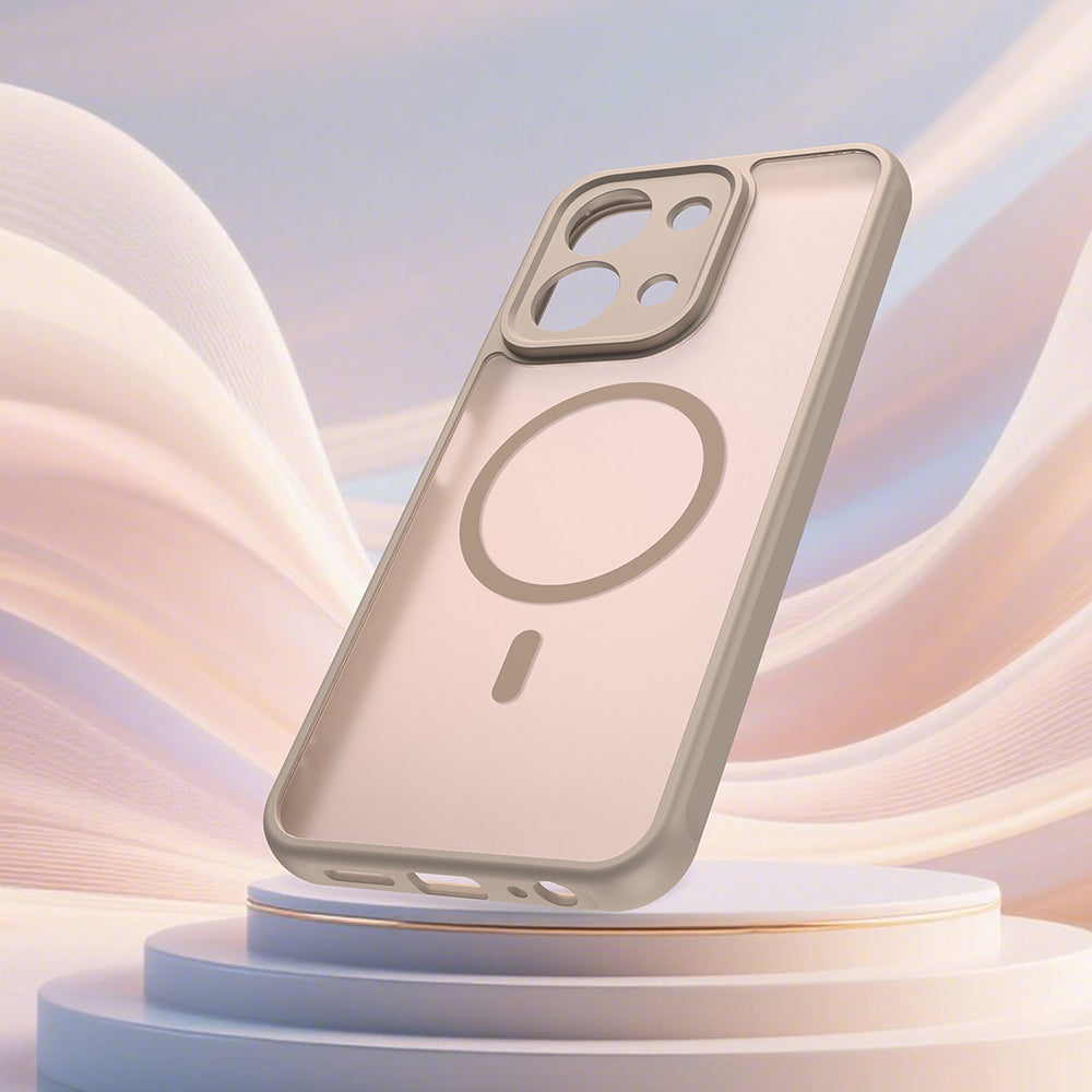 Étui MagSafe pour Xiaomi Redmi 15C 5G / 15C 4G, Techsuit, HaloFrost II, Doré