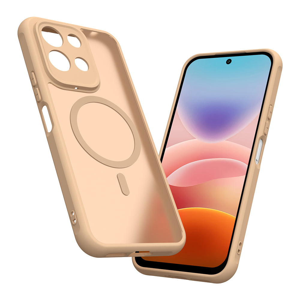 MagSafe-Hülle für Xiaomi Redmi 17 5G / 17 4G, Techsuit, HaloFrost II, Goldfarben