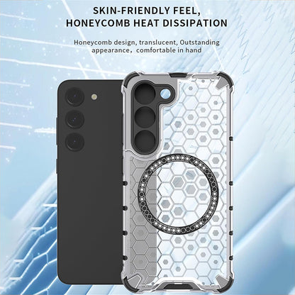 MagSafe-Hülle für Xiaomi Redmi A3x / A3, Techsuit, HoneyComb Shield, Schwarz