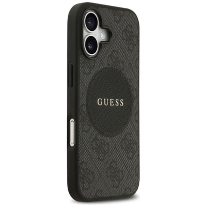 MagSafe Case for Apple iPhone 17, Guess, 4G Circle Classic Logo, Black