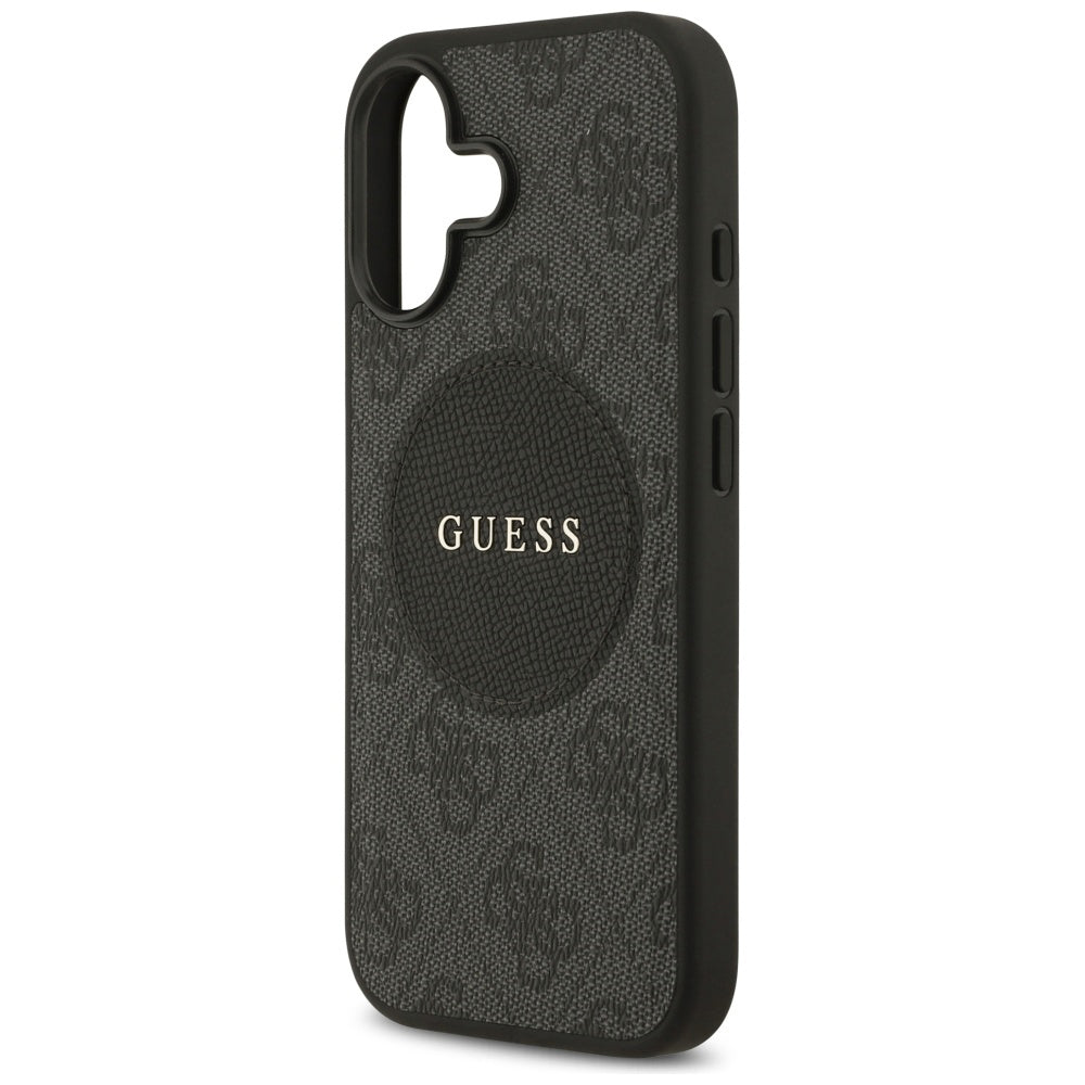 MagSafe Case for Apple iPhone 17, Guess, 4G Circle Classic Logo, Black