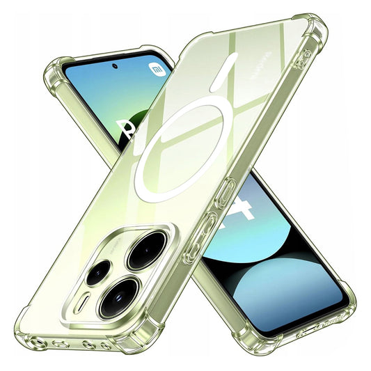 MagSafe-Hülle für Xiaomi Redmi Note 14 4G (Regional), Techsuit, stoßfest, transparent