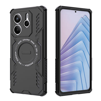 Coque MagSafe pour Xiaomi Redmi Note 14 5G, Techsuit, ArmorMag, Noire