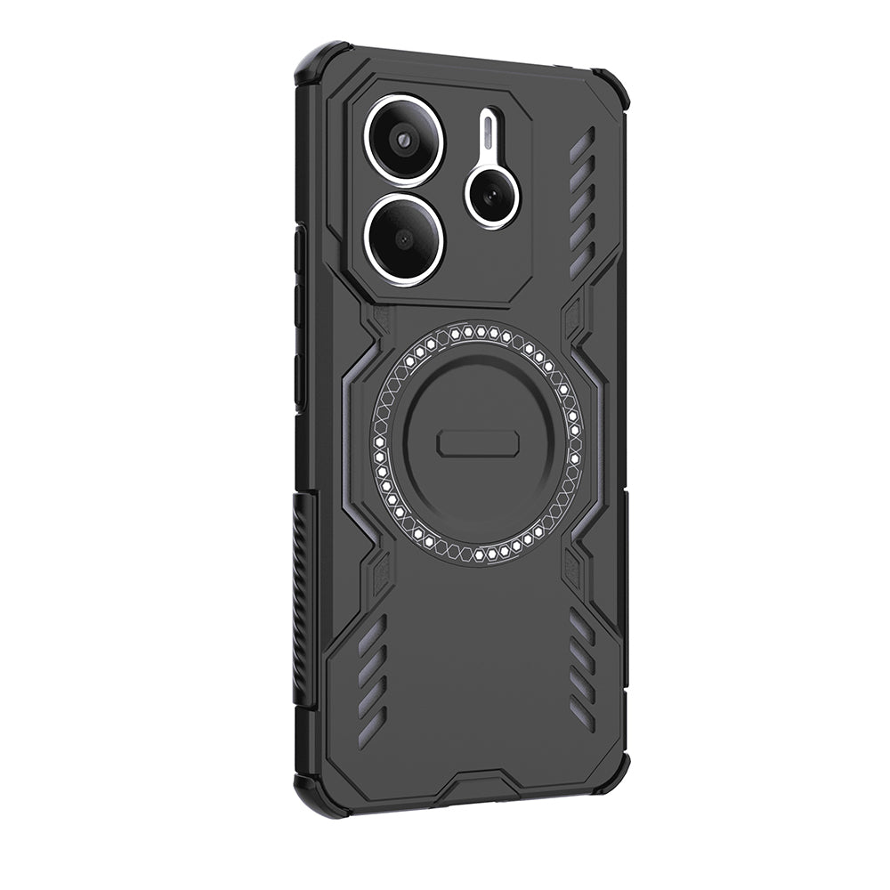 Coque MagSafe pour Xiaomi Redmi Note 14 5G, Techsuit, ArmorMag, Noire