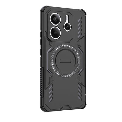 Coque MagSafe pour Xiaomi Redmi Note 14 5G, Techsuit, ArmorMag, Noire