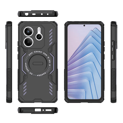 Coque MagSafe pour Xiaomi Redmi Note 14 5G, Techsuit, ArmorMag, Noire