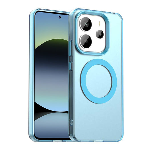 Coque MagSafe pour Xiaomi Redmi Note 14 5G, Techsuit, CandyCase, Bleue