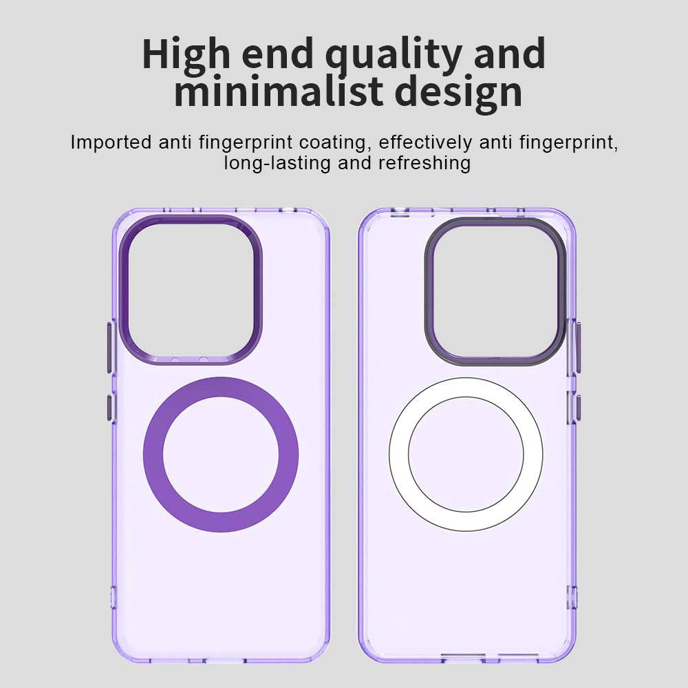 Coque MagSafe pour Xiaomi Redmi Note 14 5G, Techsuit, CandyCase, Violet