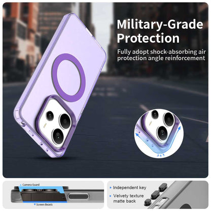 Coque MagSafe pour Xiaomi Redmi Note 14 5G, Techsuit, CandyCase, Violet