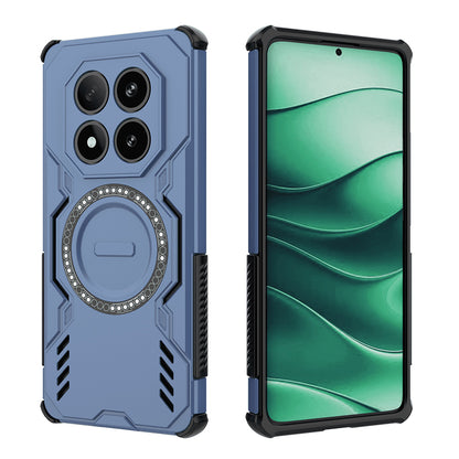 Coque MagSafe pour Xiaomi Redmi Note 14 Pro 4G, Techsuit, ArmorMag, Bleue