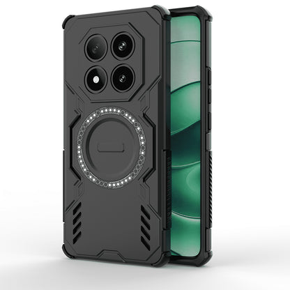 Coque MagSafe pour Xiaomi Redmi Note 14 Pro 4G, Techsuit, ArmorMag, Noire
