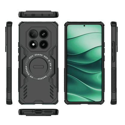 Coque MagSafe pour Xiaomi Redmi Note 14 Pro 4G, Techsuit, ArmorMag, Noire