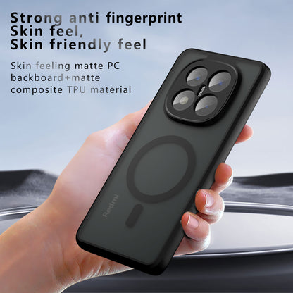 Coque MagSafe pour Xiaomi Redmi Note 14 Pro+ 5G, Techsuit, PureFrost, Noire
