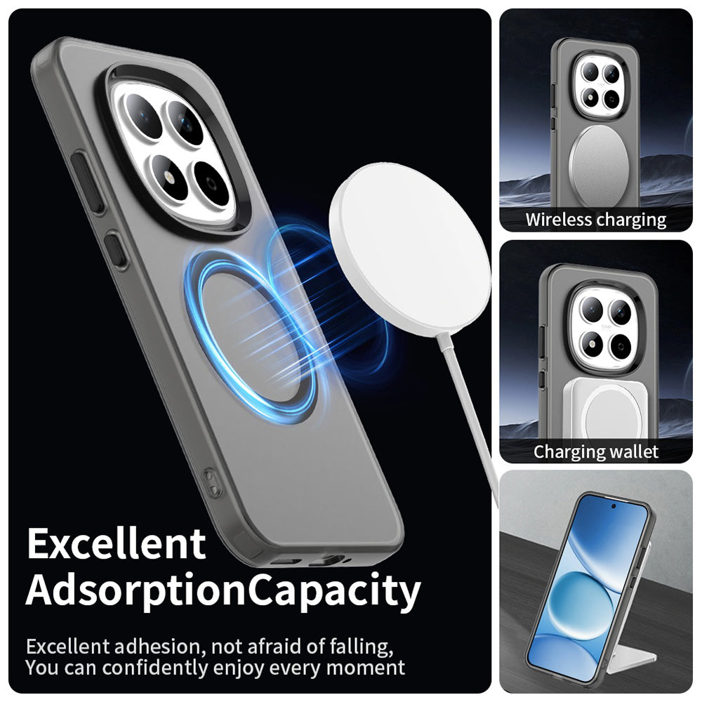 MagSafe hoes voor Xiaomi Redmi Note 15 Pro 5G, Techsuit, CandyCase, Zwart