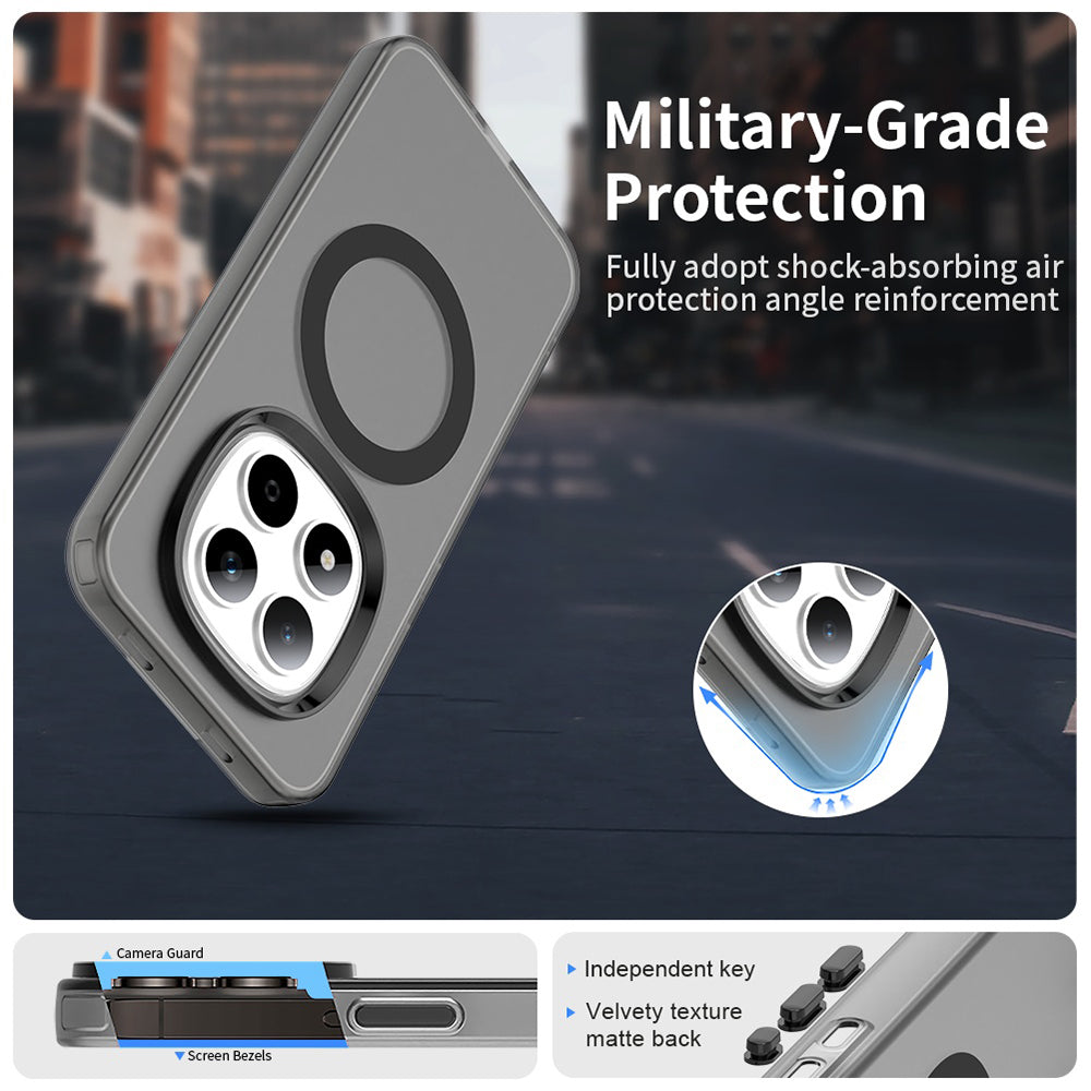 MagSafe hoes voor Xiaomi Redmi Note 15 Pro 5G, Techsuit, CandyCase, Zwart