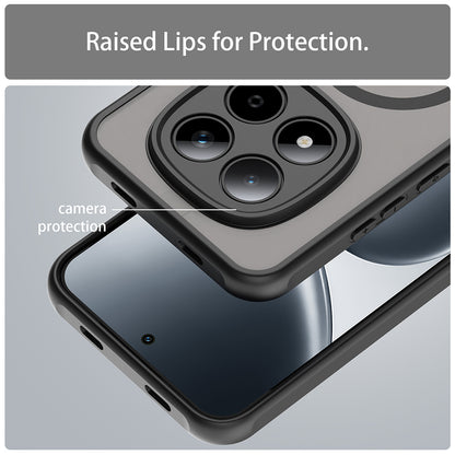 MagSafe Hülle für Xiaomi Redmi Note 15 Pro 5G, Techsuit, HaloFrost II, Schwarz