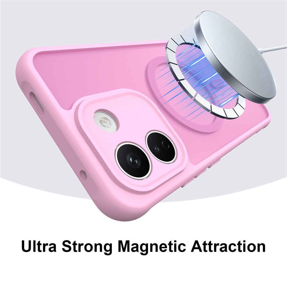 MagSafe-Hülle für Xiaomi Redmi Note 17 4G / Note 17 5G, Techsuit, HaloFrost II, Rosa