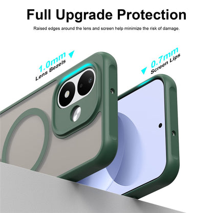 Coque MagSafe pour Xiaomi Redmi Note 17 4G / Note 17 5G, Techsuit, HaloFrost II, verte