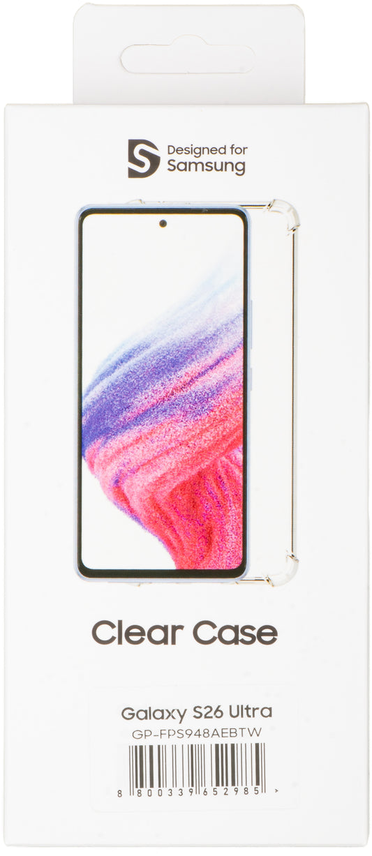Mobeen-hoesje van Samsung voor Samsung Galaxy S26 Ultra S948, Transparant GP-FPS948AEBTW