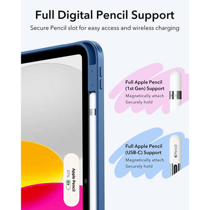 Hoes voor Apple iPad (2025) / (2022), ESR, Flip Hybrid, Blauw