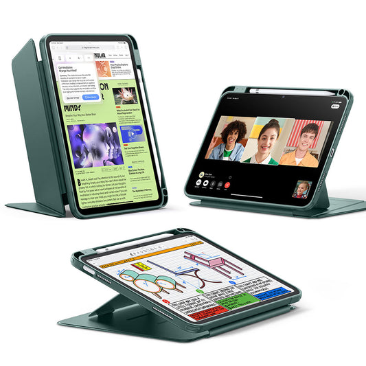 Hoes voor Apple iPad (2025) / (2022), ESR, Flip Hybrid met Potloodhouder, Groen