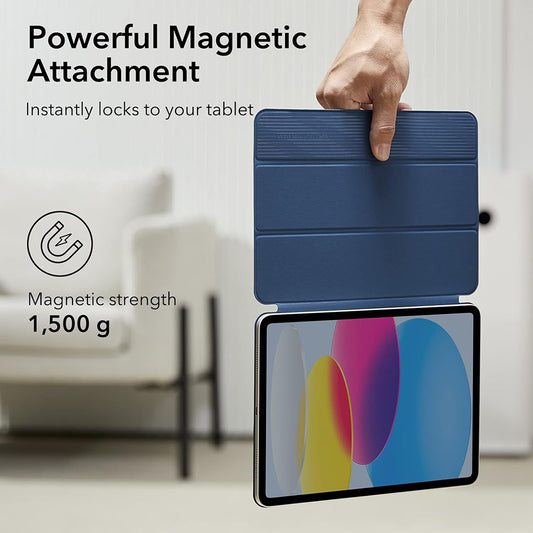 Hülle für Apple iPad (2025) / (2022), ESR, Rebound, Marineblau