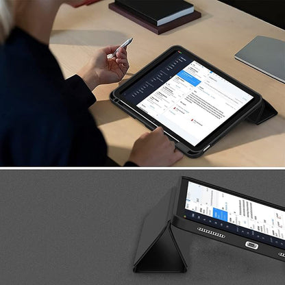 Housse pour Apple iPad (2025) / (2022), Techsuit, Flex Trifold, Gris