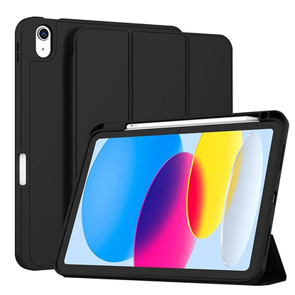 Hülle für Apple iPad (2025) / (2022), Techsuit, Flex Trifold, Schwarz