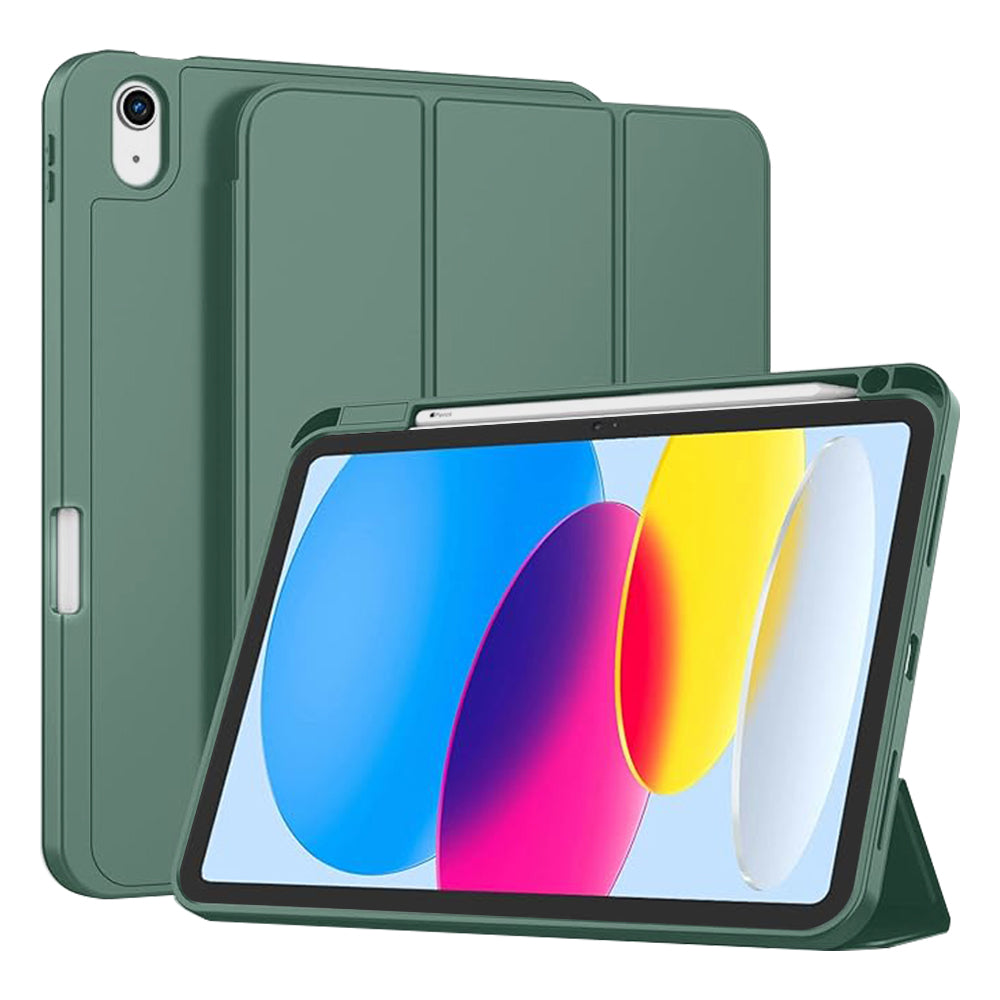 Hoes voor Apple iPad (2025) / (2022), Techsuit, Flex Trifold, Groen
