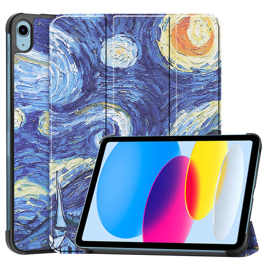 Hülle für Apple iPad (2025) / (2022), Techsuit, FoldPro Starry Night, Mehrfarbig